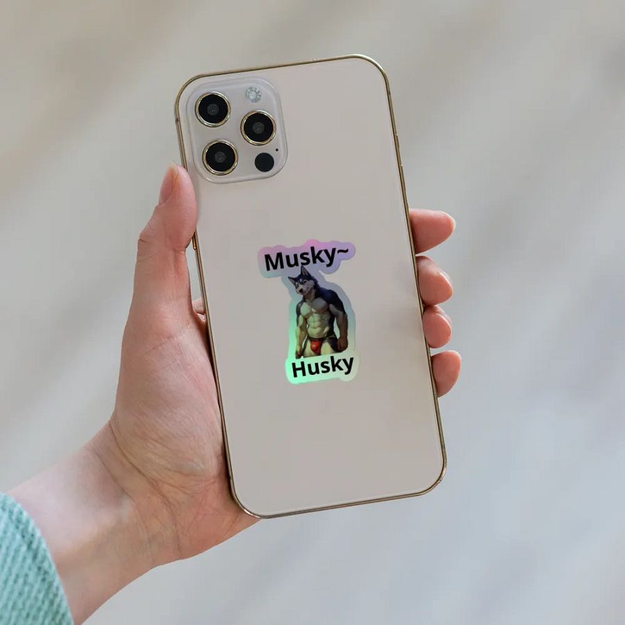 Musky Husky Holographic Sticker Sheet product image (8)