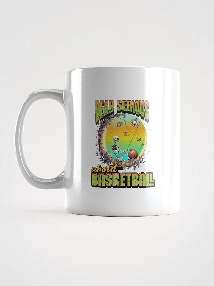 Dead Serious About Basketball Skeleton Cosmic Hoops Mug product image (1)