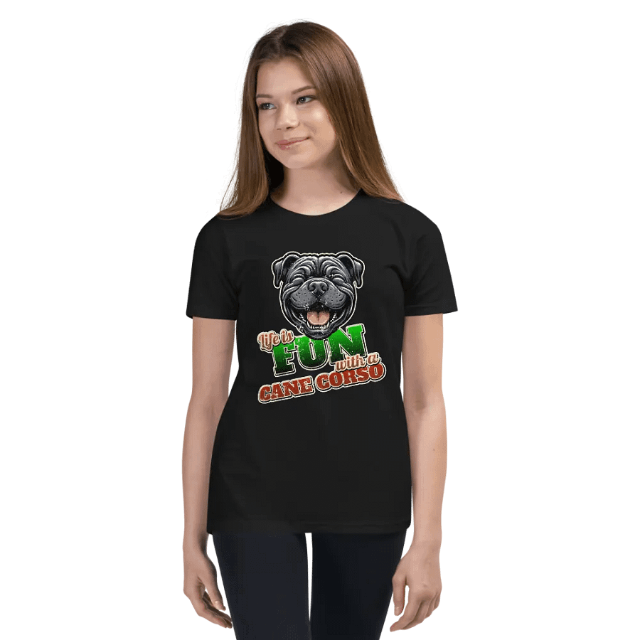 Joyful Cane Corso Youth T-Shirt product image (2)