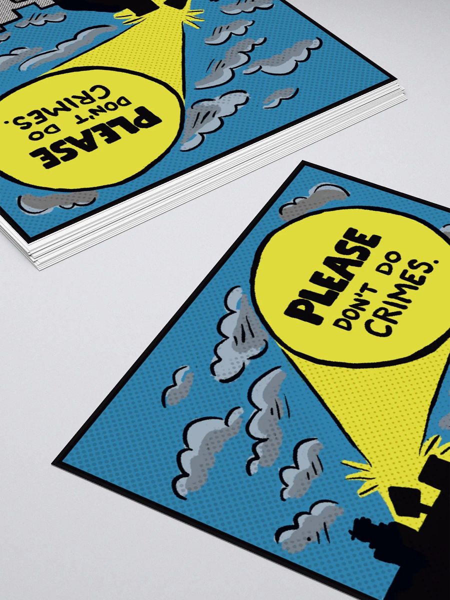 Please Don't Do Crimes (Sticker) product image (4)