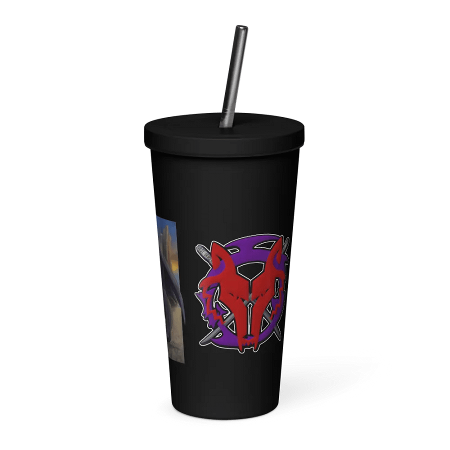 Wolvaren Stainless Tumbler w/Straw product image (1)