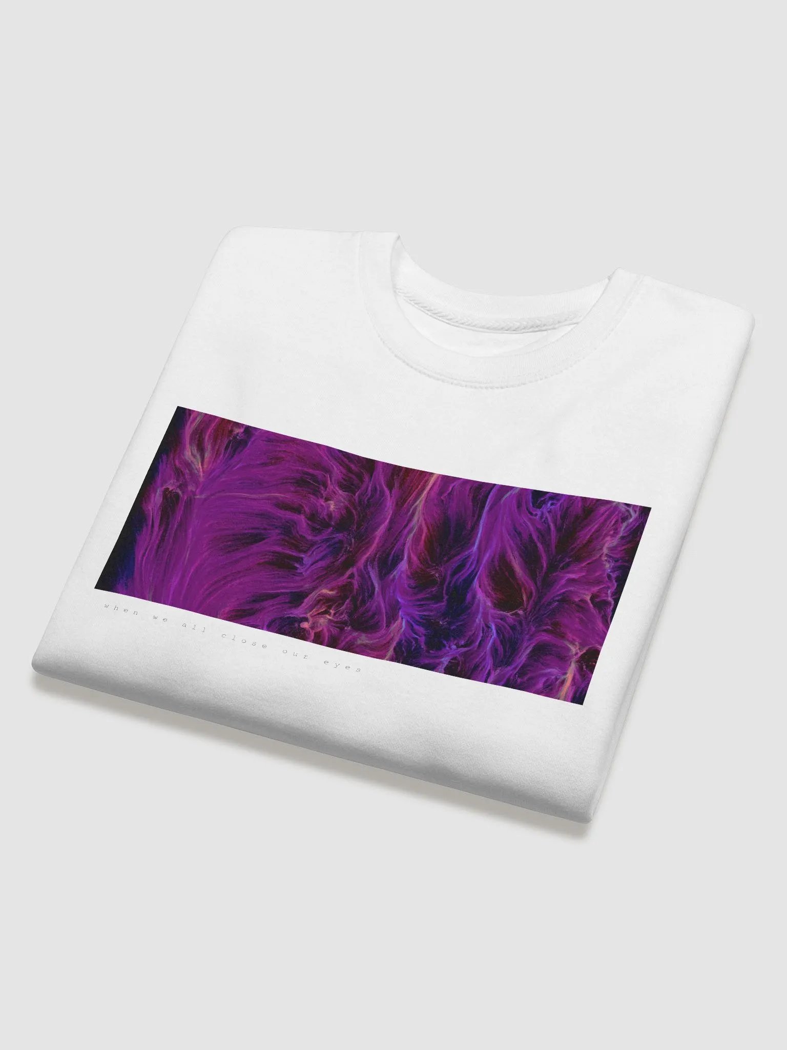When We All Close Our Eyes - Artwork Sweater (White) product image (4)