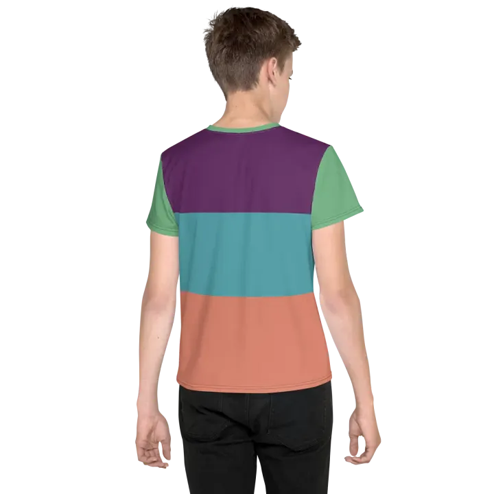 Cool Multicolor Youth Crew Neck Tee product image (2)