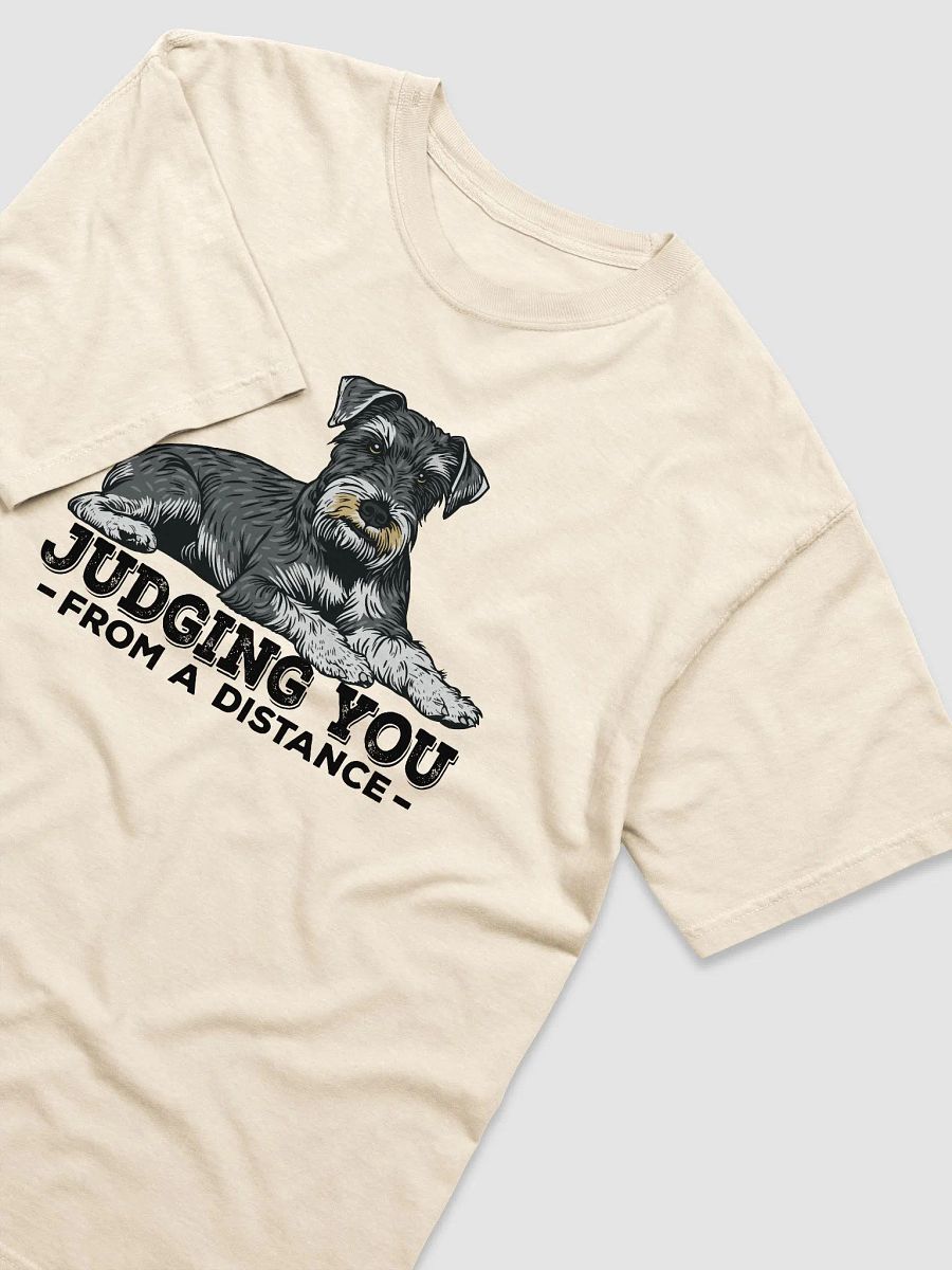 Judging You from a Distance T-Shirt of a Schnauzer | Funny T-Shirt for Schnauzer Paw-rents product image (21)