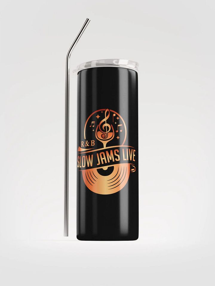 Black Tall Tumbler R&B Slow Jams LIVE Signature Orange product image (1)