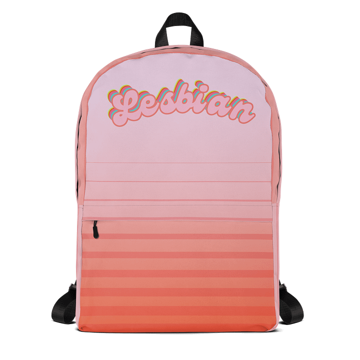 LGBTQIAP2S+ 2025, Curved Lesbian, Backpack product image (1)