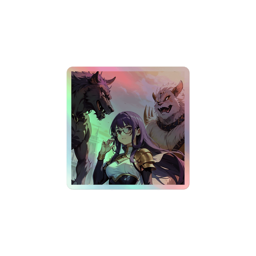 Purple K Warrior HOLOGRAPHIC" STICKERS product image (1)