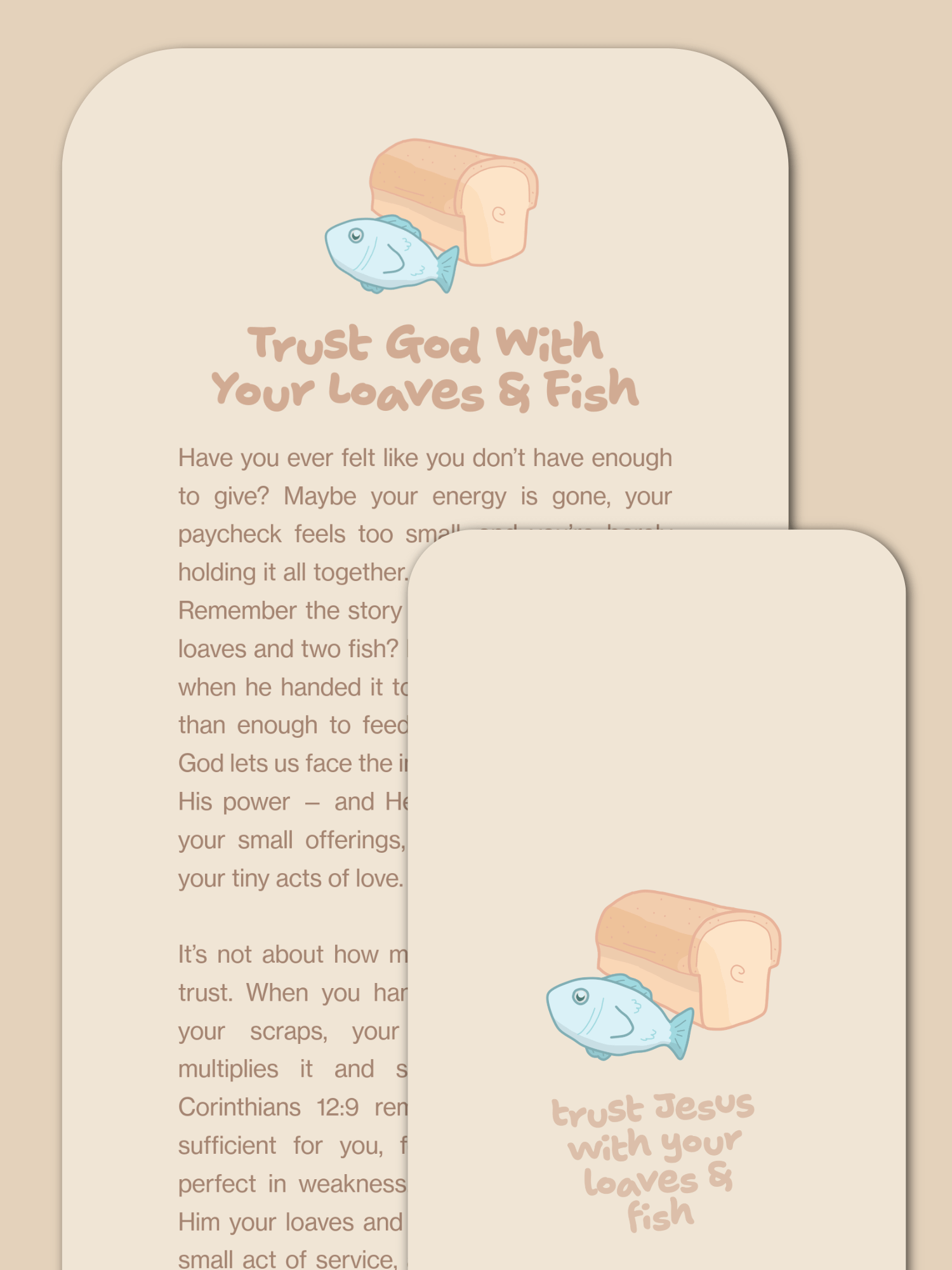 Trust God with Your Loaves and Fish: Devotional + Bonus Wallpaper product image (1)