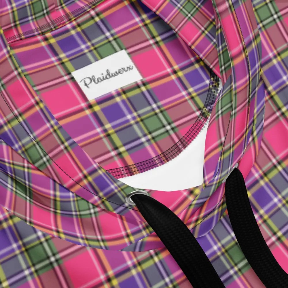 Pink and Purple Vintage Plaid Hoodie product image (10)
