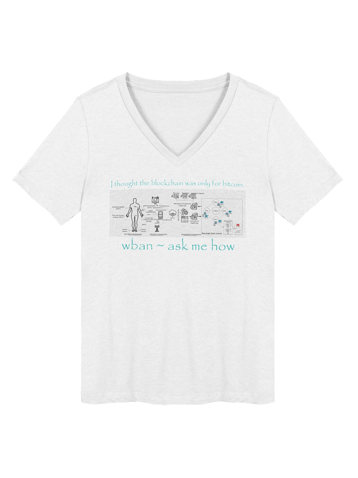 Block Chain isn't just for Bitcoin Vneck Front product image (1)