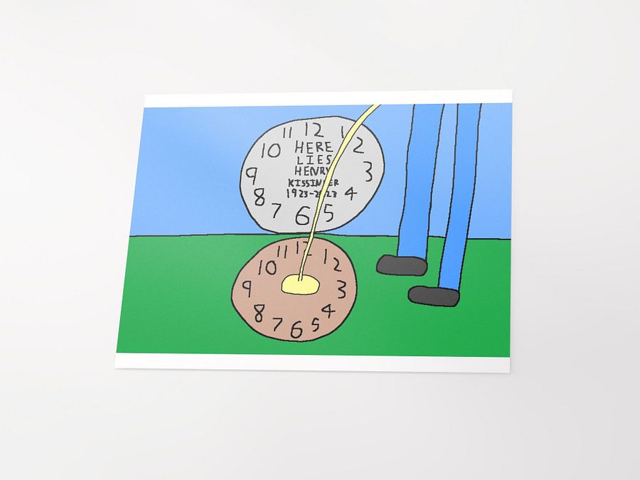 Henry Kissinger Grave Poster product image (3)