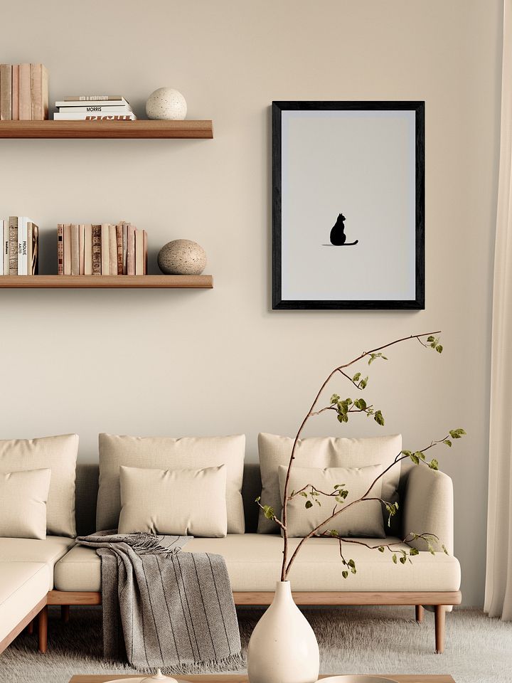 Elegant Black Cat Silhouette product image (1)