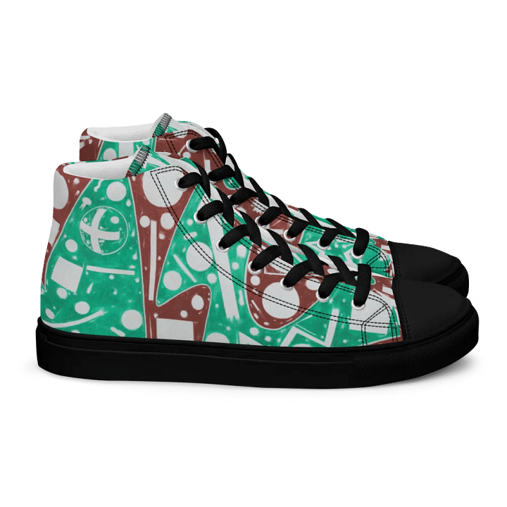 Cartoon Cosmos Women's High Top Canvas Shoes product image (2)