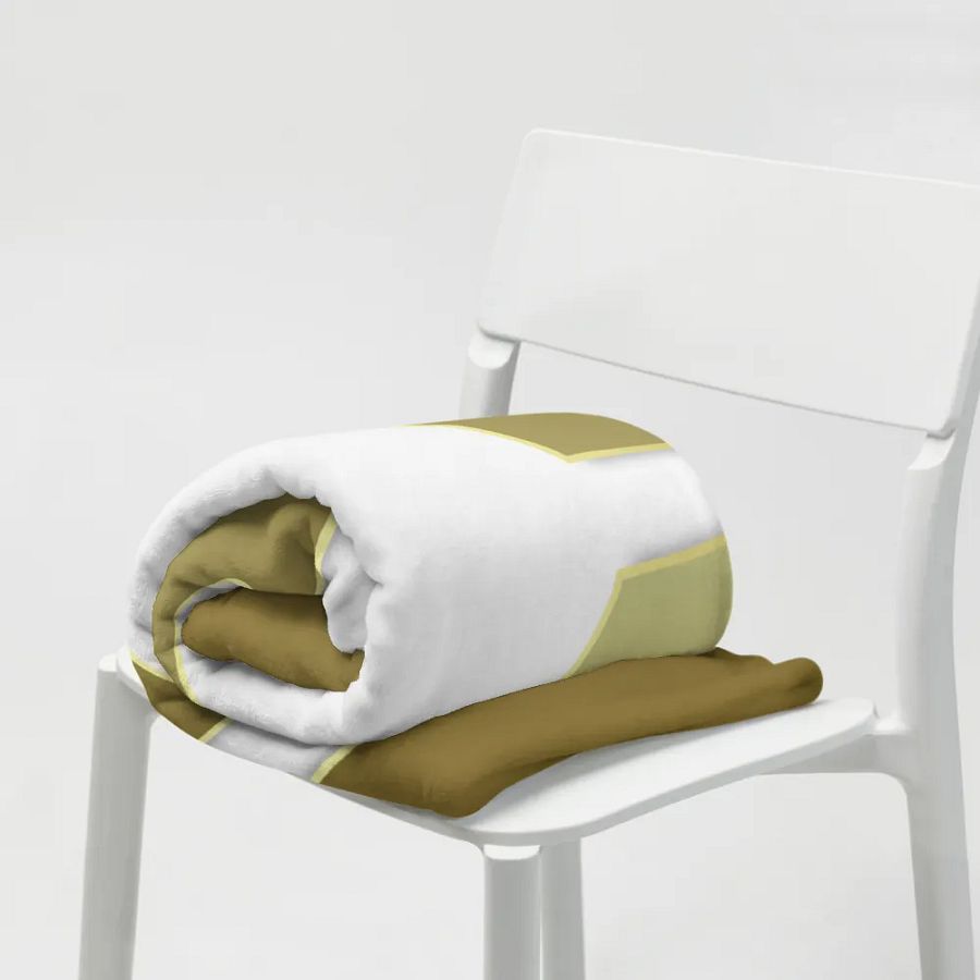 Golden Geometric Illusion Throw Blanket product image (19)