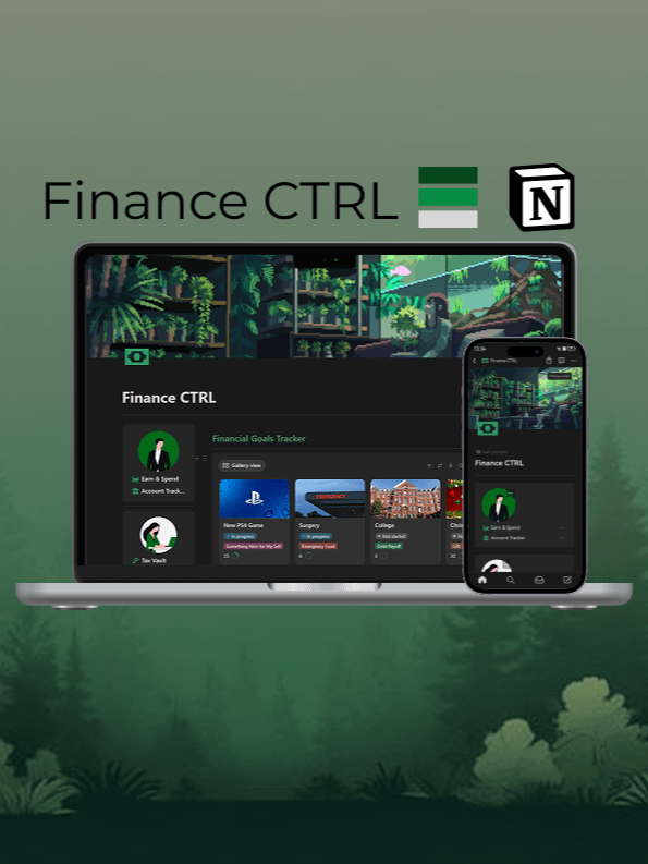 Finance CTRL Notion Template product image (1)