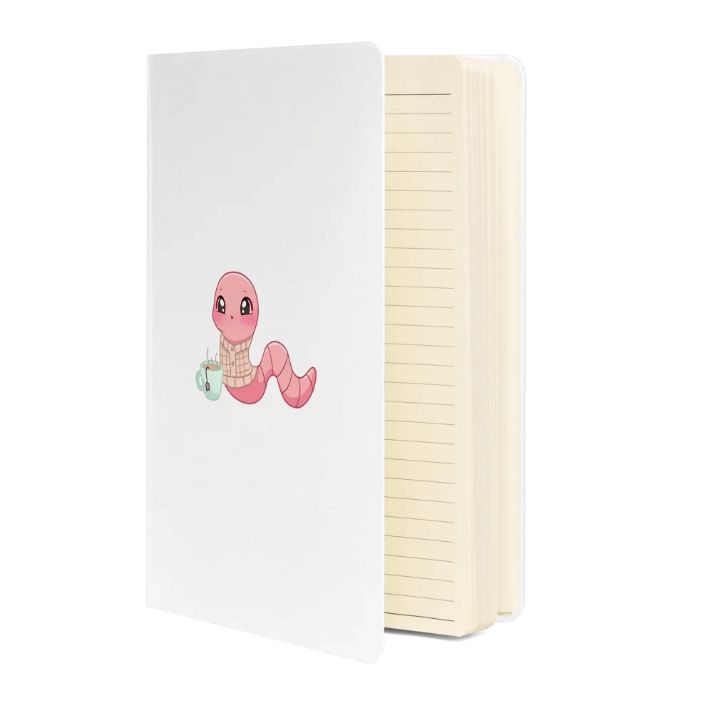 Cozy Worm Hardcover Notebook product image (2)