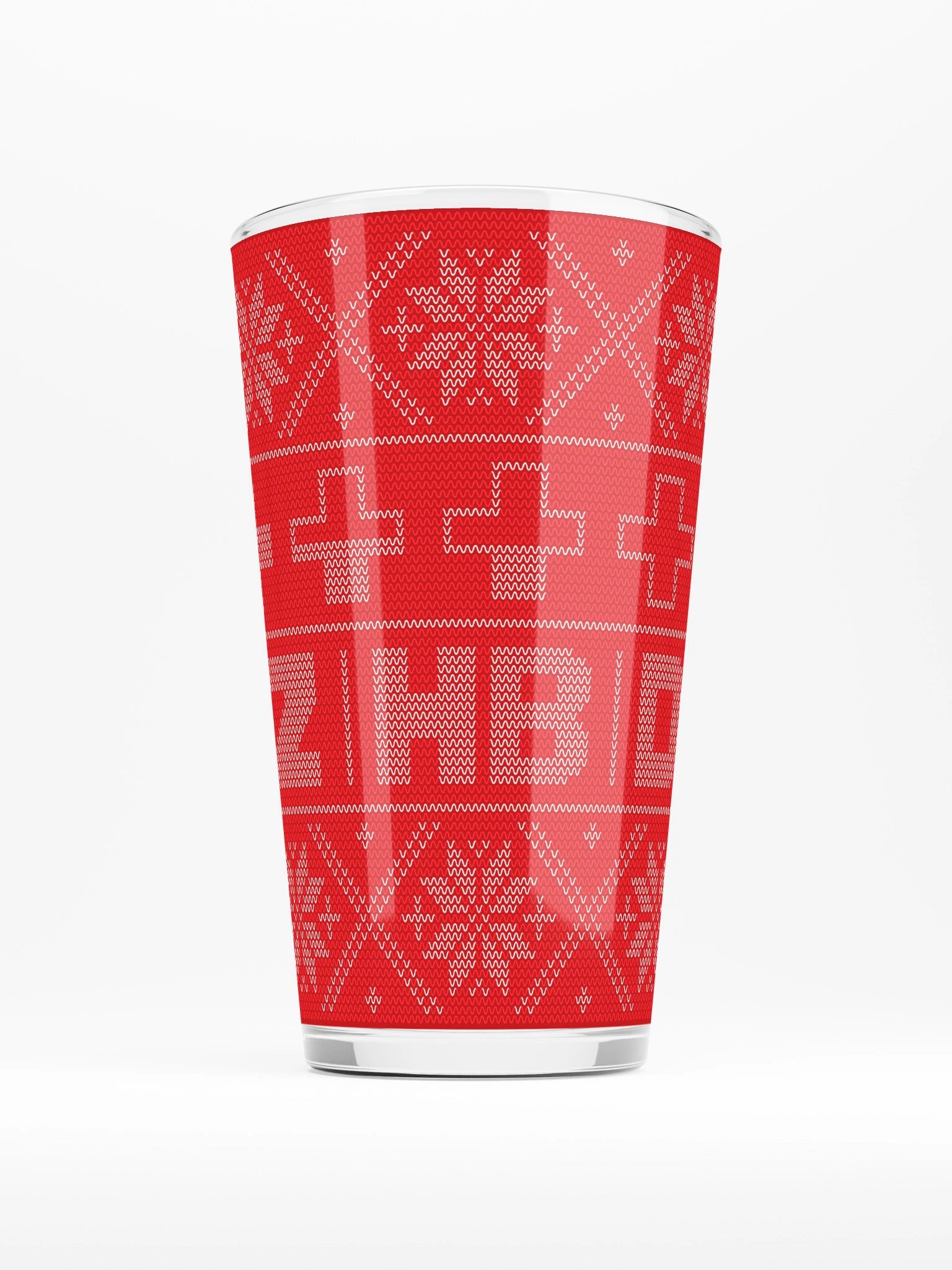 HappyBombs Festive Knit Pint Glass product image (1)