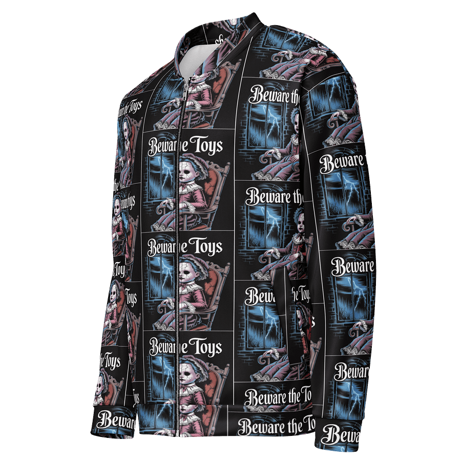 Midnight Veil Designs 'Beware the Toys' Gothic Bomber Jacket product image (3)