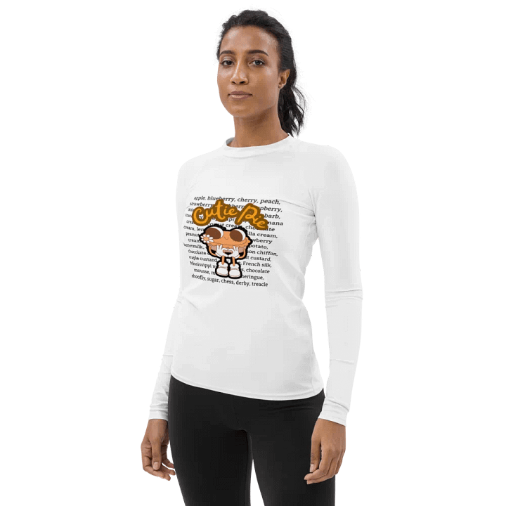 Cutie Pie Print Women's Rash Guard product image (2)