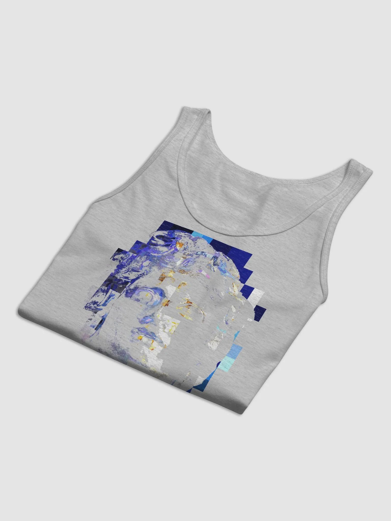 Macintosh Plus Glitched Helios Statue Tank Top DTG product image (6)