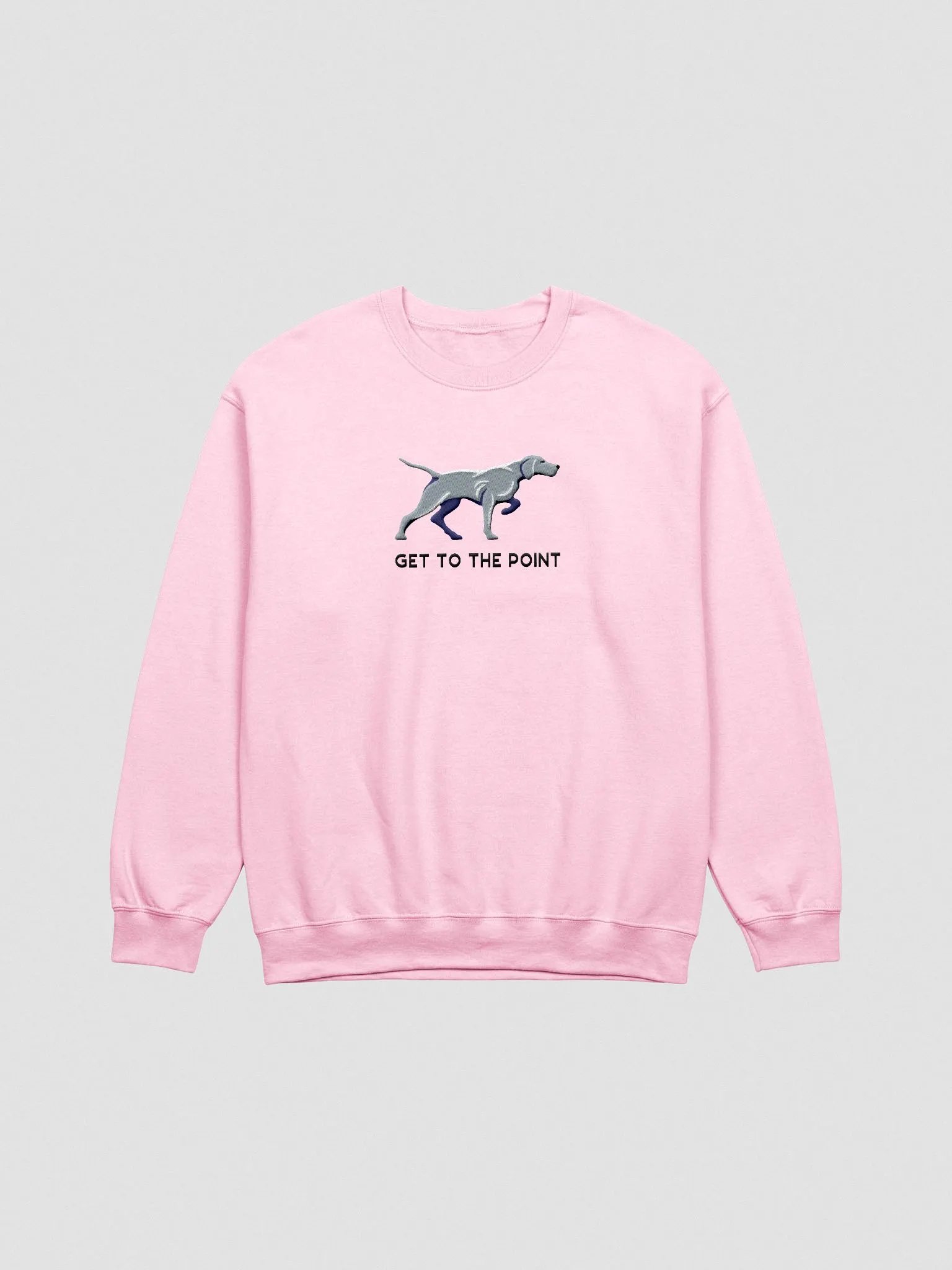 Get to the Point Sweatshirt (Embroidered) of a Weimaraner product image (4)