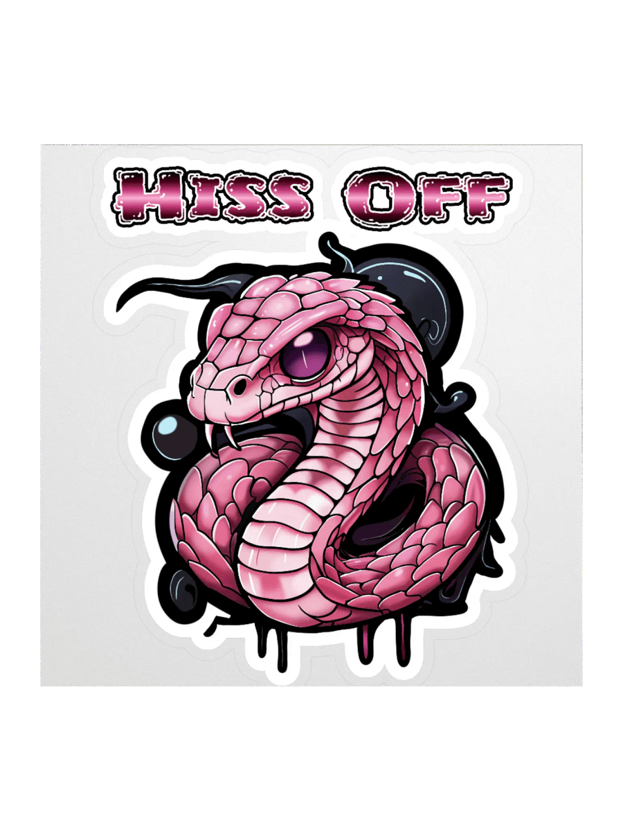 Hiss Off Kiss-Cut Stickers - With Words product image (1)
