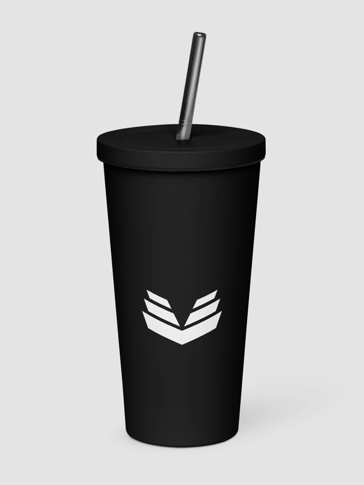 Insulated Tumbler with Straw - Black product image (1)