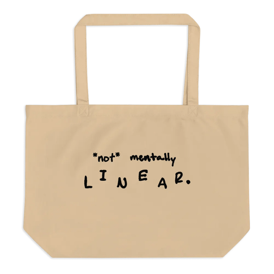 *not* mentally linear eco tote product image (2)