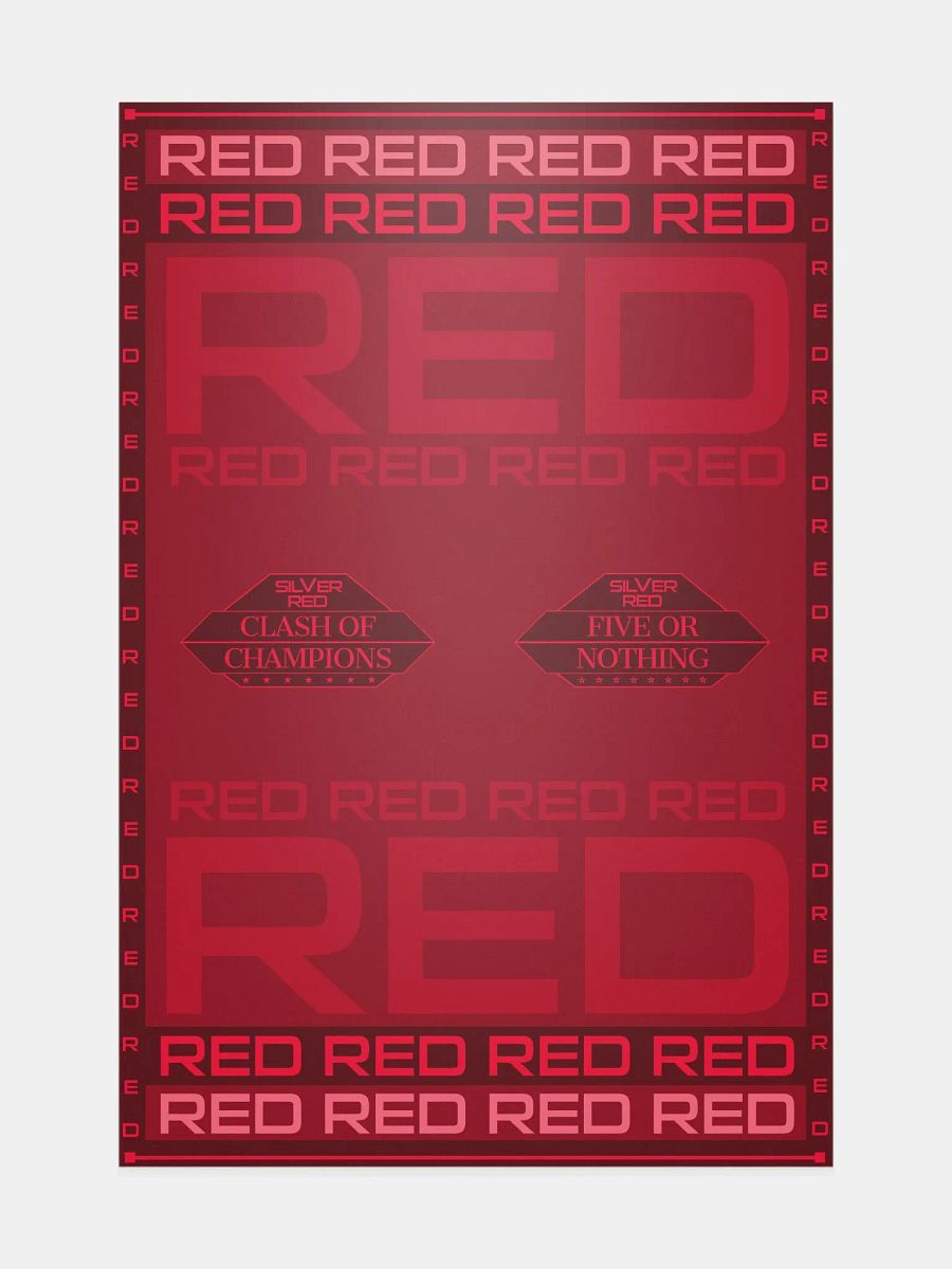 SILVER VS RED - ALL IN RED (poster) product image (1)