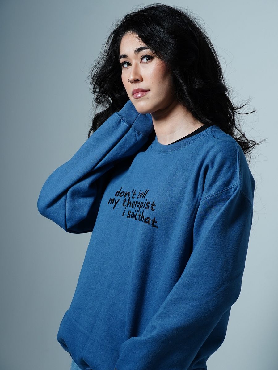 Therapy Crewneck Sweatshirt (Embroidered - Light Thread) product image (4)