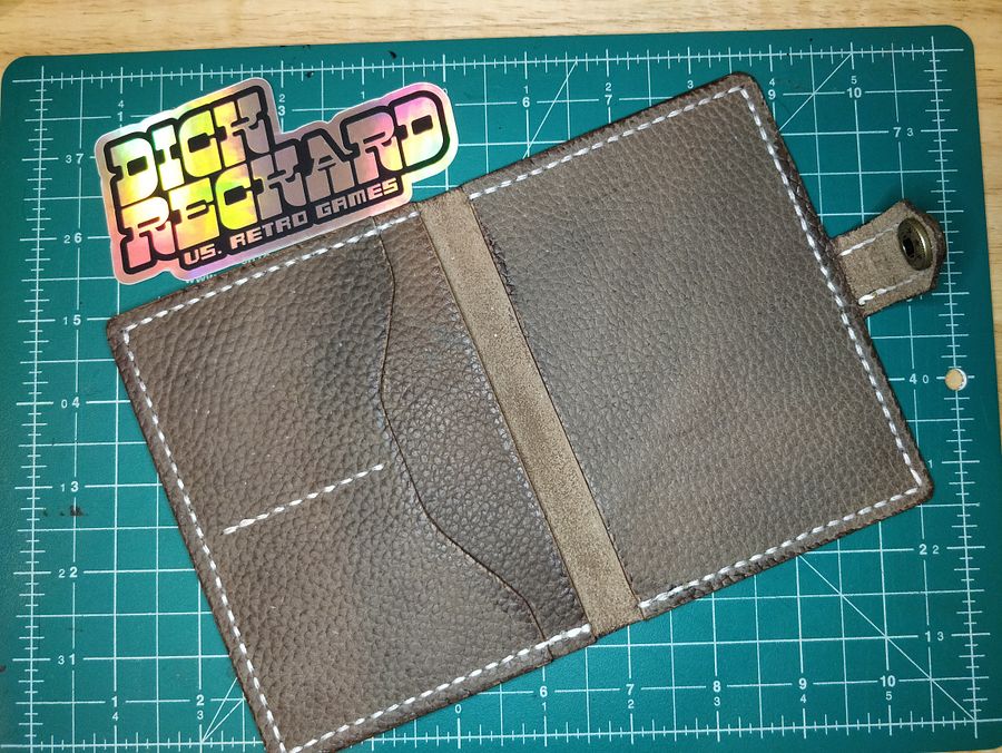 Brown Pebble Grain Passport Holder V1.0-A product image (3)