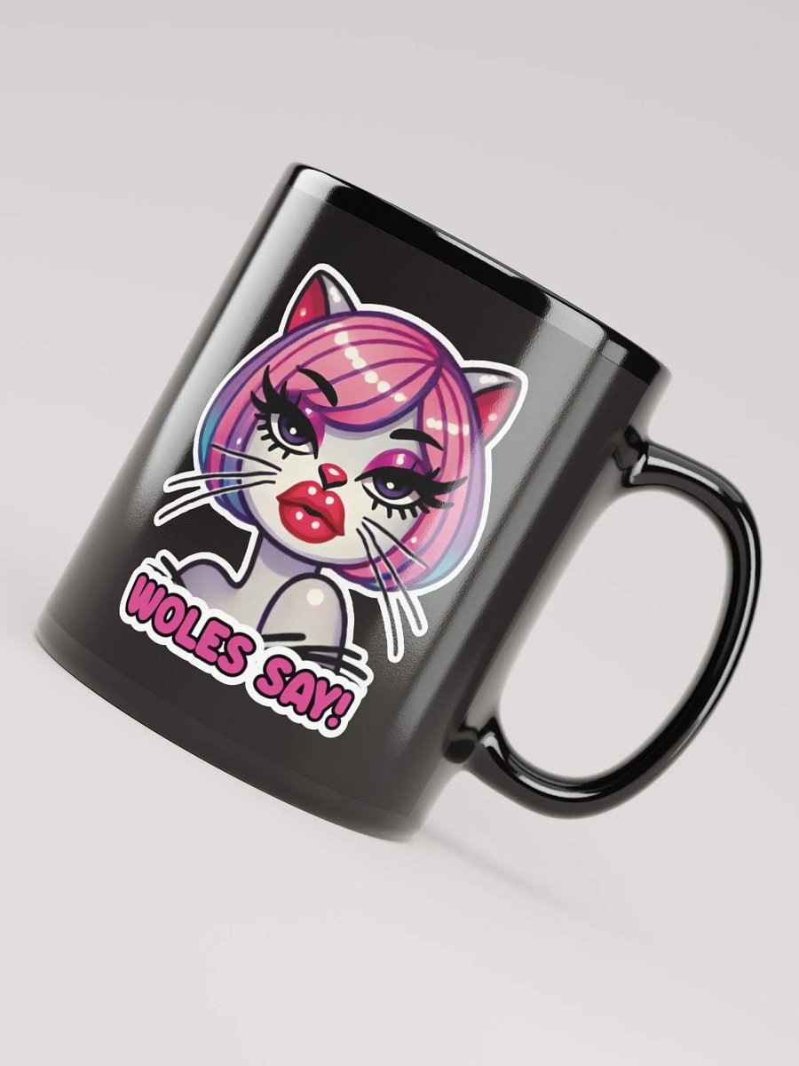 Woles Say! Black Glossy Mug product image (7)