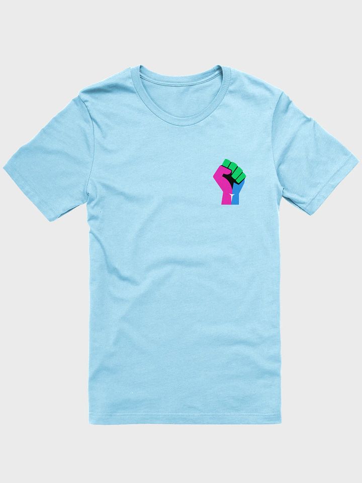 raised polysexual fist t-shirt product image (1)