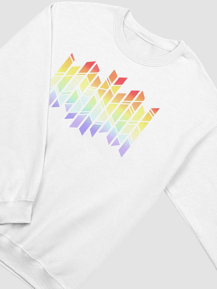 PRISMAGIC STAINED GLASS RAINBOW SWEATSHIRT (WHITE) product image (2)