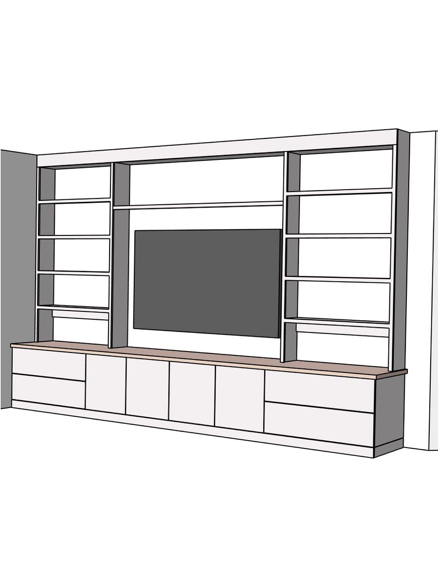 Built-In Entertainment Center Plans product image (1)