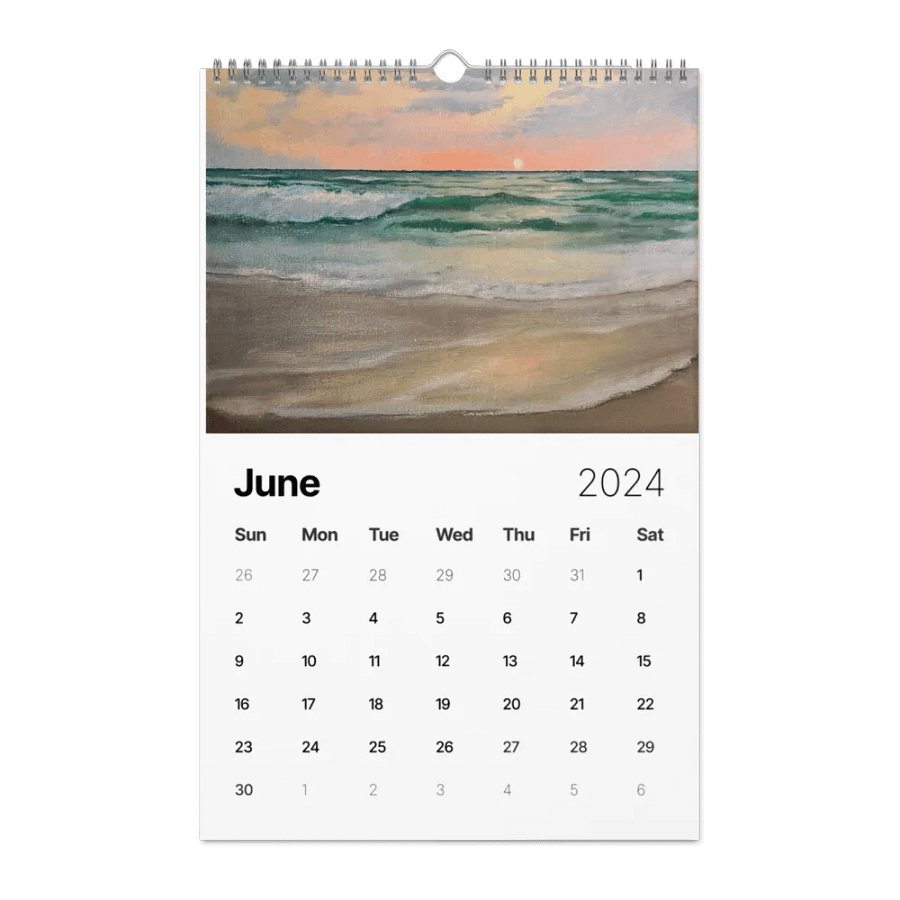 Ocean Inspired Art Calendar 2025 - Dive Into A Year Of Coastal Beauty product image (9)