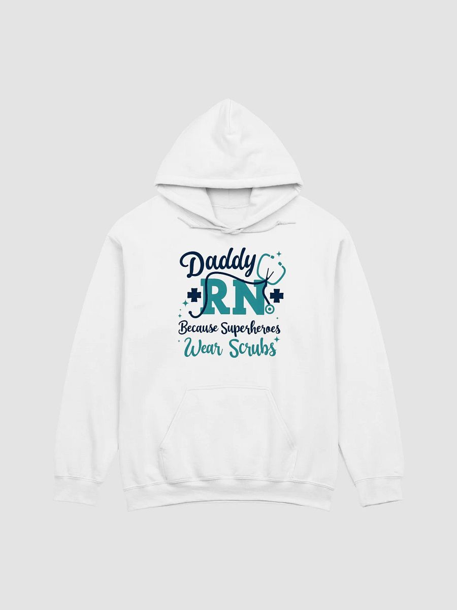 Daddy RN, Because Superheroes Wear Scrubs Classic Hoodie product image (2)