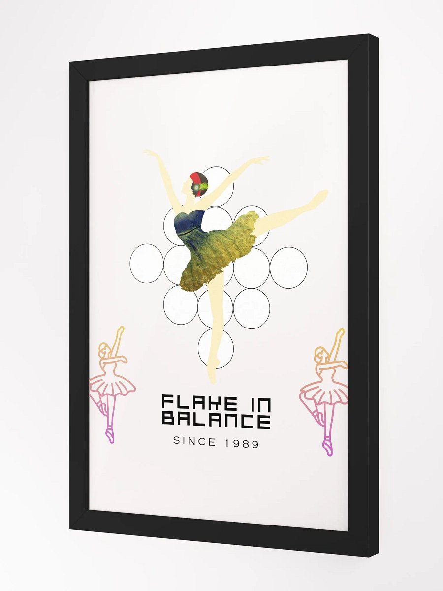 Flake in Balance Expression Framed High-Quality Matte Poster (in) product image (2)