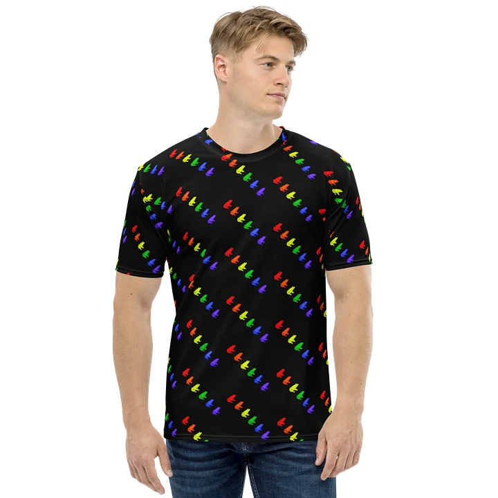 Gay Frogs All Over Print Tee - Black product image (1)