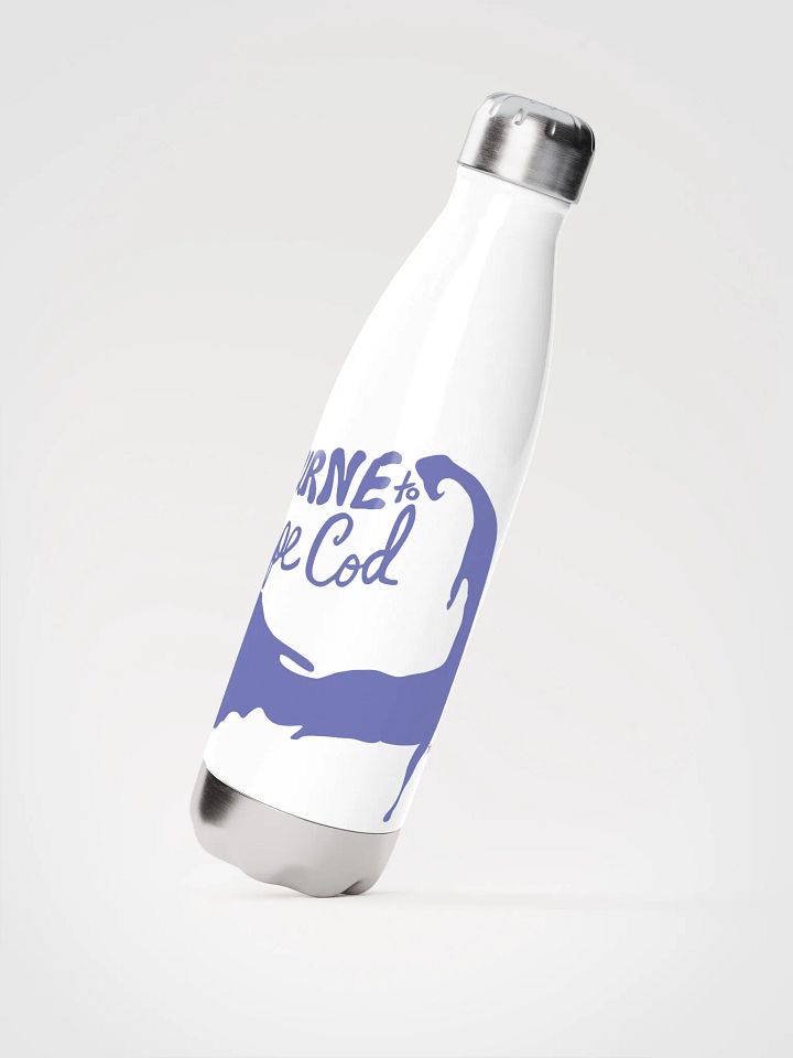 BOURNE to Cape Cod™ | Stainless Bottle | Slate Blue on White 💧 product image (2)