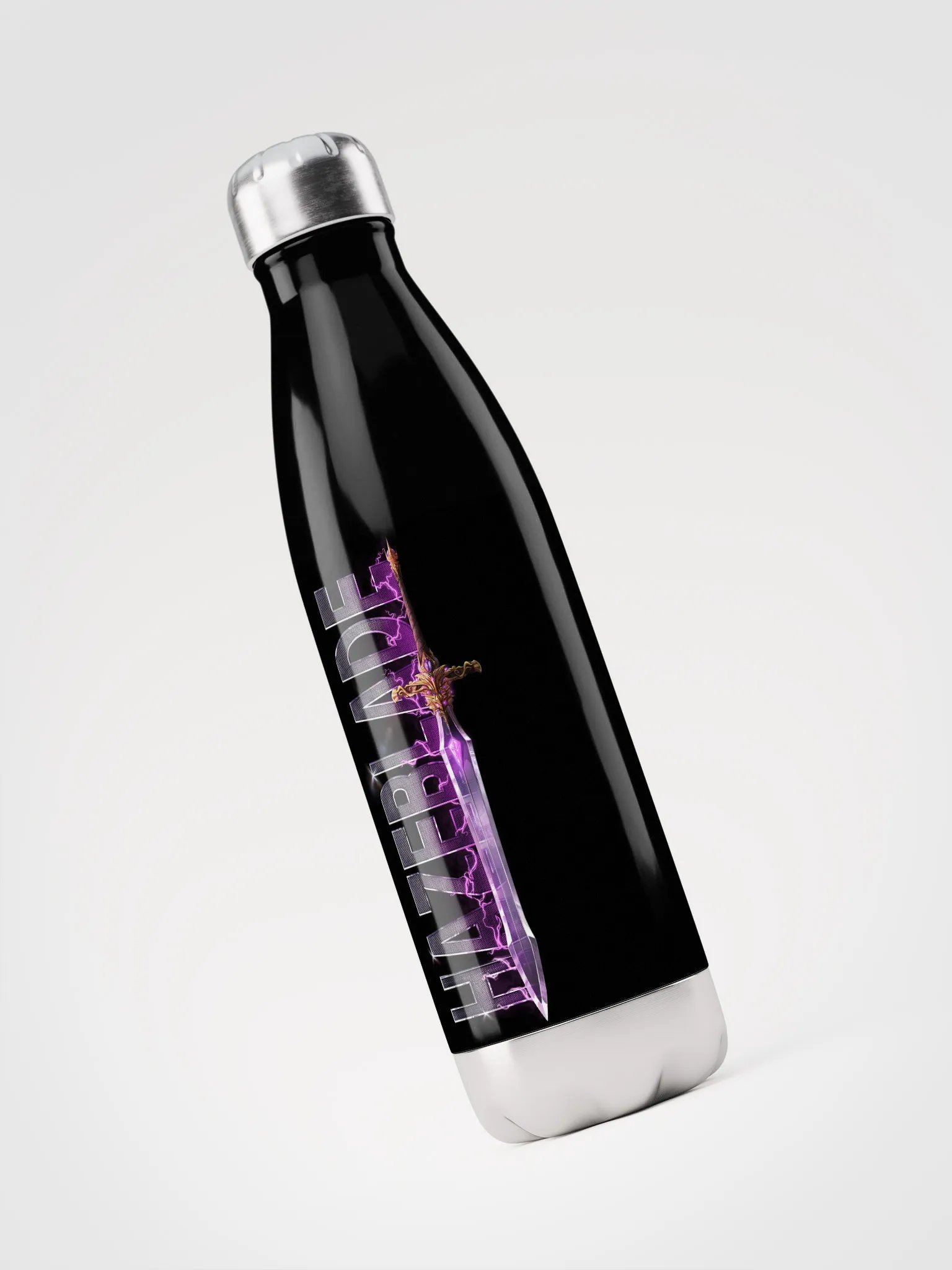 Hazeblade Lightning Sword Stainless Steel Water Bottle [Black] product image (3)