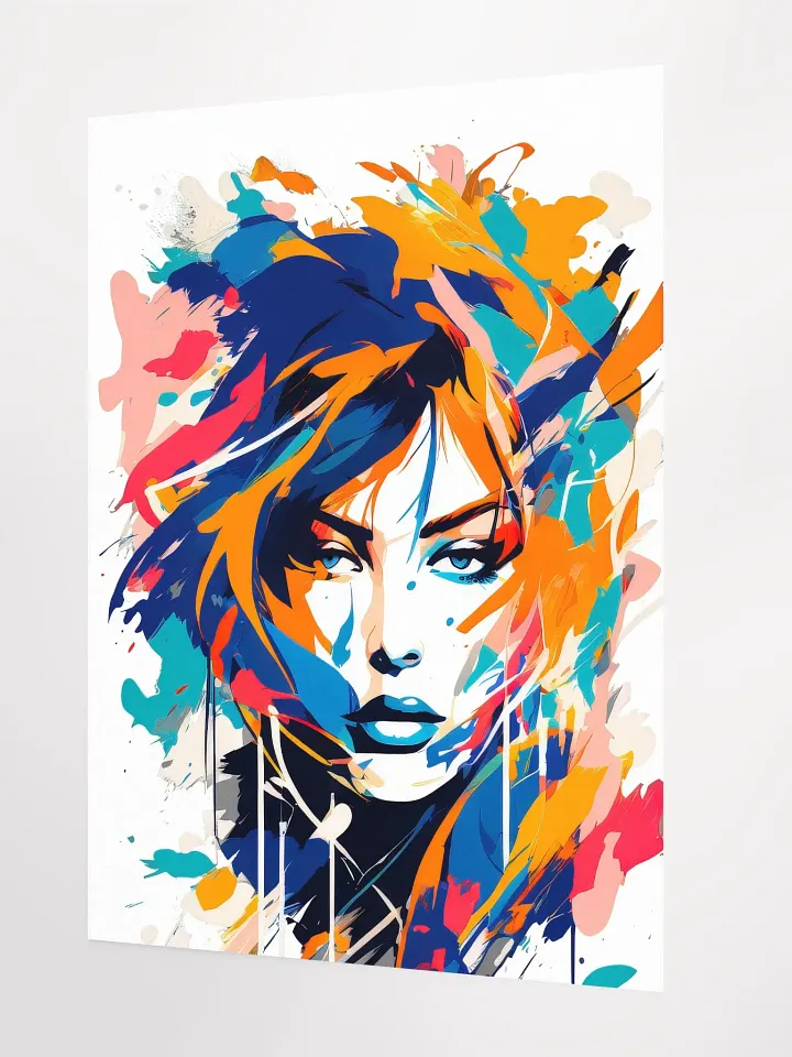 Abstract Woman v10 - Vintage Style Poster - Girly - Medium Size 18x24 Inches product image (2)