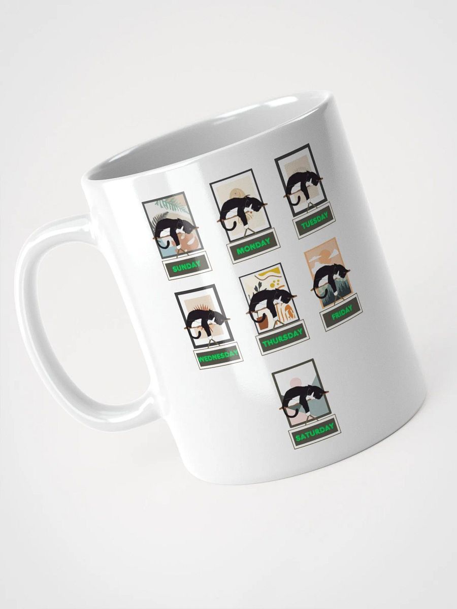 Cats Days of The Week White Mug product image (7)