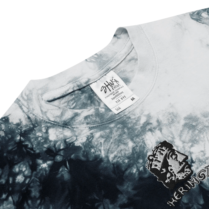 SHAKA WEAR OVERSIZED TIE-DYE T-SHIRT WITH CENTERED EMBROIDERED HERINGA LOGO product image (2)
