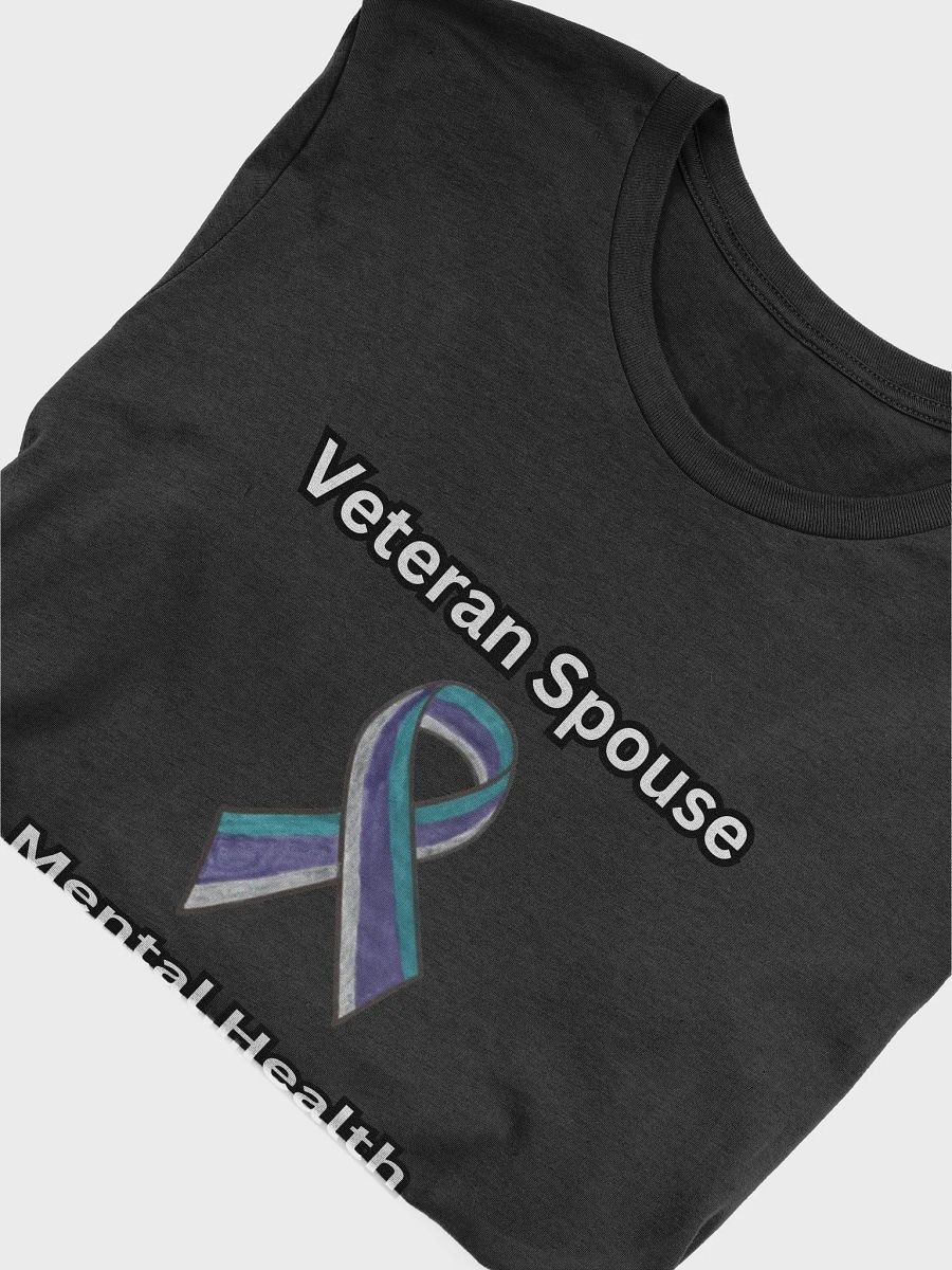 Veteran Spouse Mental Health Awareness Ribbon T-Shirt product image (3)