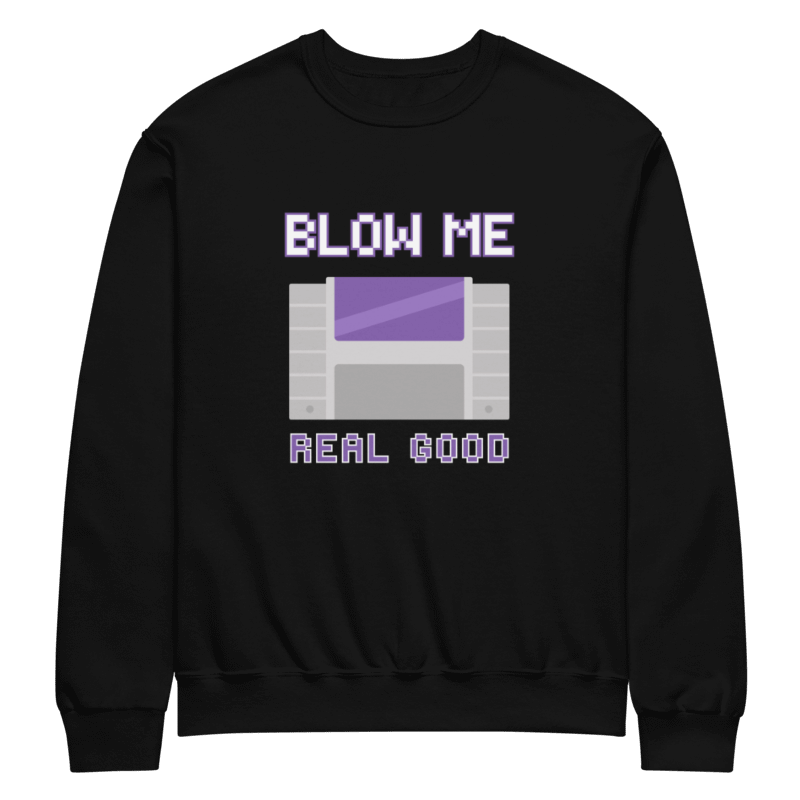 Blow Me Real Good - Retro Game Crewneck Sweater product image (1)