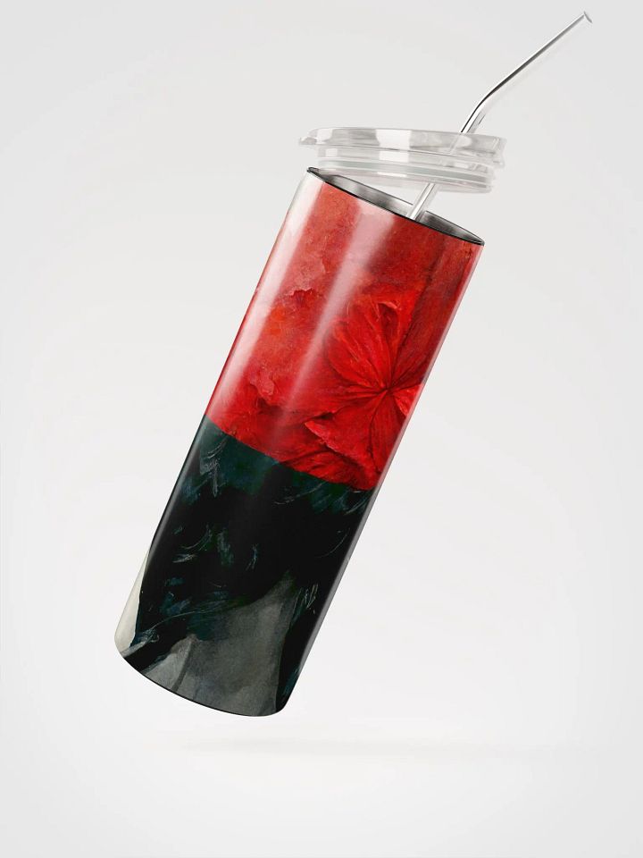 Crimson Bloom Stainless Steel Tumbler product image (2)