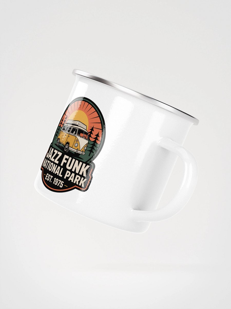 Jazz Funk National Park Mug – 70s Retro Camping Van for Coffee Lovers product image (3)
