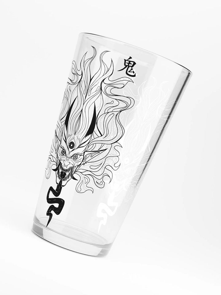 BLACK AND WHITE ONI | Drinking Glass product image (1)