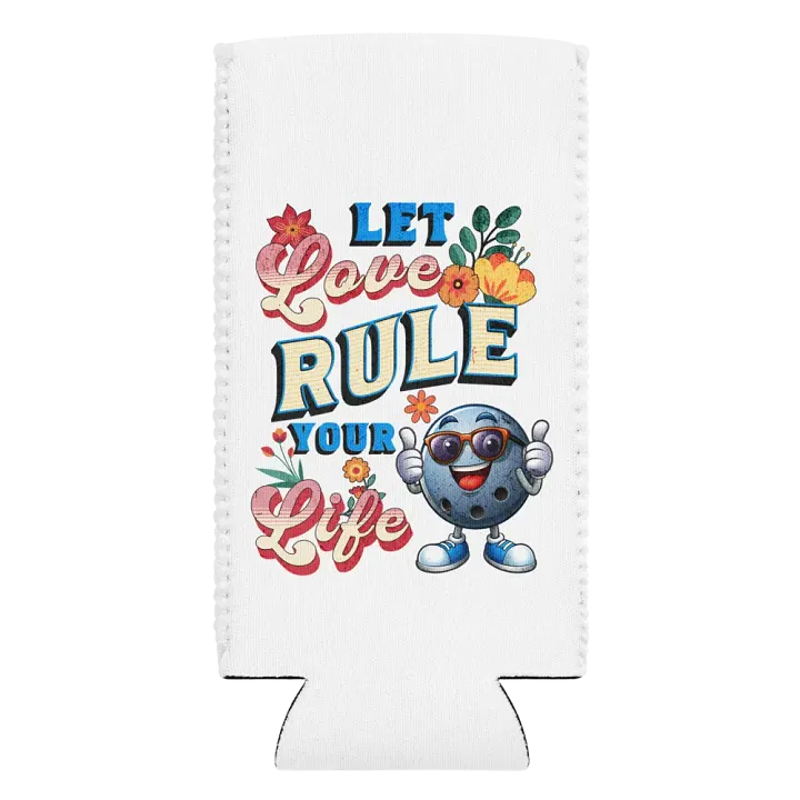 Let Love Rules Your Life Bowling Can Cooler product image (2)